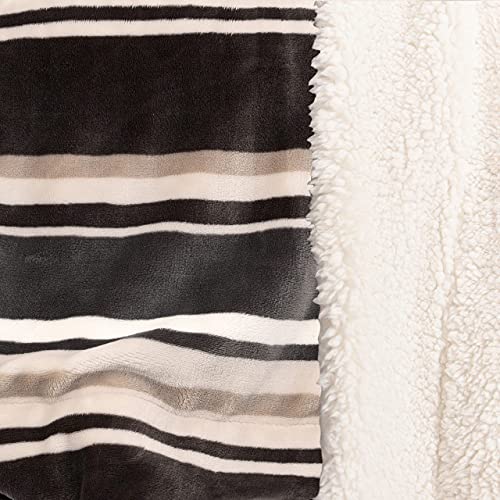 LIFE COMFORT Plush Ultimate Reversible Sherpa Throw Large Oversized 60