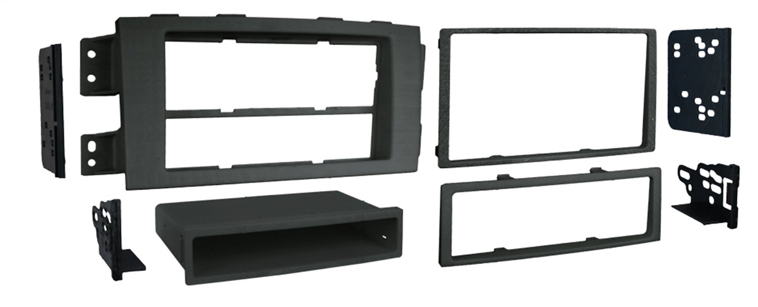 Amazon.com: Metra 99-7334 Single or Double DIN Dash Kit for 2009 Kia Borrego  (Black): Car Electronics