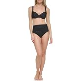 Calvin Klein Women's High Waisted Ruched Classic Bikini Set