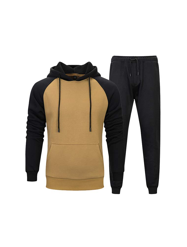 PASOK Men's Casual Tracksuit Sweat Suit Running Jogging Athletic Sports Shirts and Pants Set