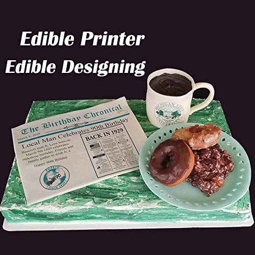 Edible Printer Paper,Safcare Edible Cake Frosting Sheets Sugar Sheets for Cake Decorating, A4 Very White Icing Paper for Cake and Cookies Cake Edible Paper for Birthdays Parties 8.5" x 11" (25 Pack)