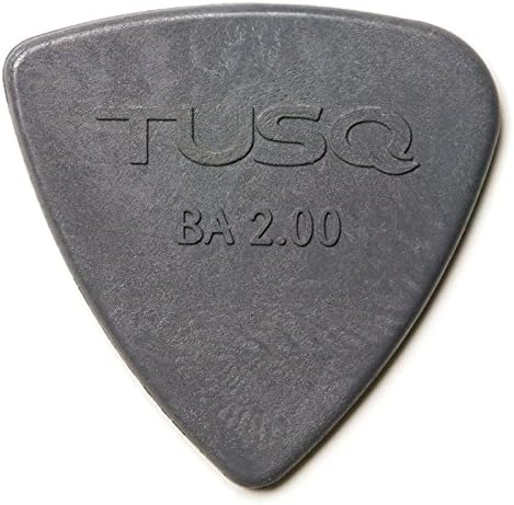 PQP-0402-G48 : TUSQ Deep Toned Bi-Angle Picks 2mm 48 Pack - Grey