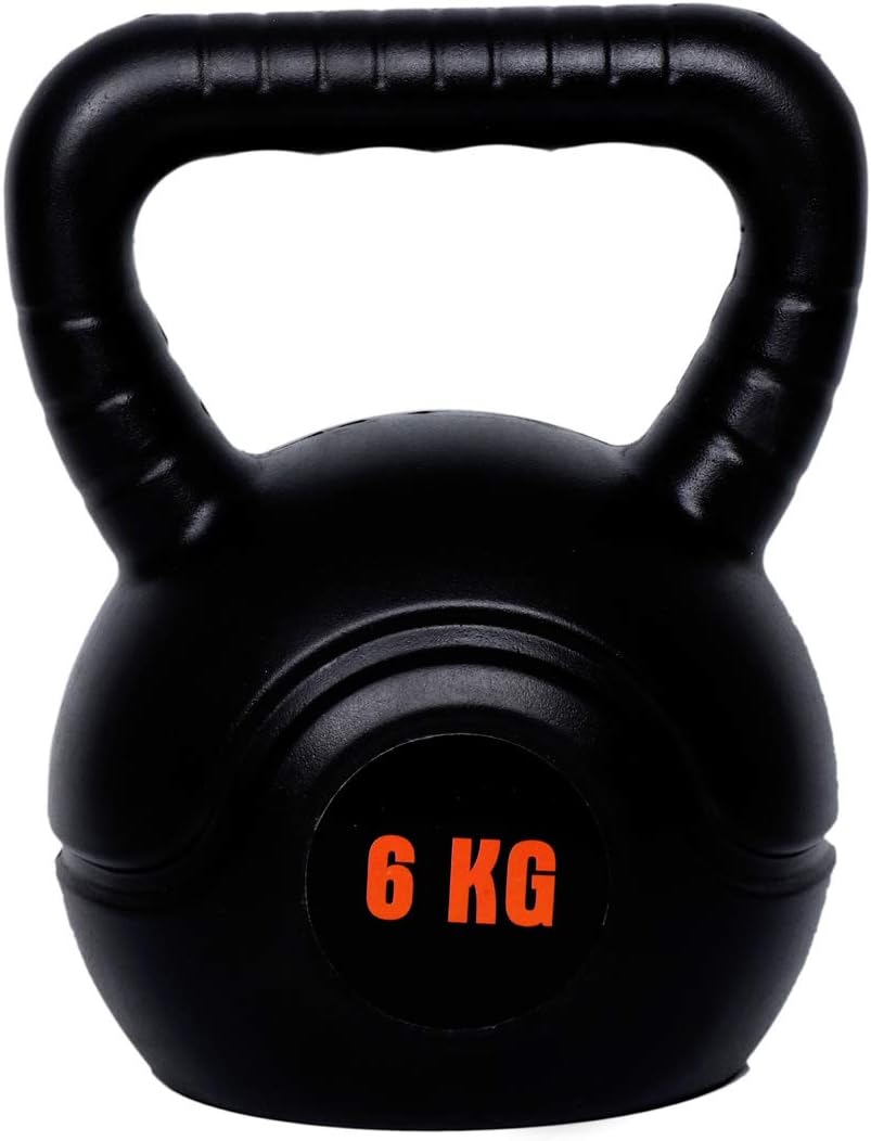 HRM PVC Kettlebell Fixed Weight Dumbbell (6kg) for Fitness Exercise