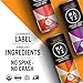 MATI Plant-Powered Sparkling Organic Energy Drink, Variety Pack, Peach Mango + Citrus + Passion Fruit, 40 Calories, 12 Fl Oz, Pack of 12