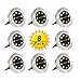 Solar Ground Lights, Upgraded Outdoor Garden Waterproof Bright in-Ground Lights for Lawn Pathway Yard Driveway, with 8 LED Warm White Lights (8 Pack)