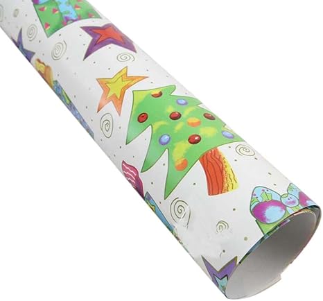 Amazon Co Jp 10本クリスマスラッピングペーパー漫画diyギフト包装紙 カラフル ホーム キッチン