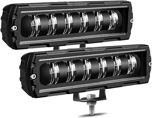 KAWELL 60W フォグランプ led バイク フォグランプ 8D PC レンズ 4000lm 6000Kクールホワイトライト 広角タイプ 投光器 2個セット (AV061-2)