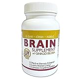Best Brain Supplement with Ginkgo Biloba-Effective Memory Enhancer, Assists Mental Energy, Increases Cognitive Abilities 60 Capsules