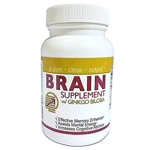 Best Brain Supplement with Ginkgo Biloba-Effective Memory Enhancer, Assists Mental Energy, Increases Cognitive Abilities 60 Capsules