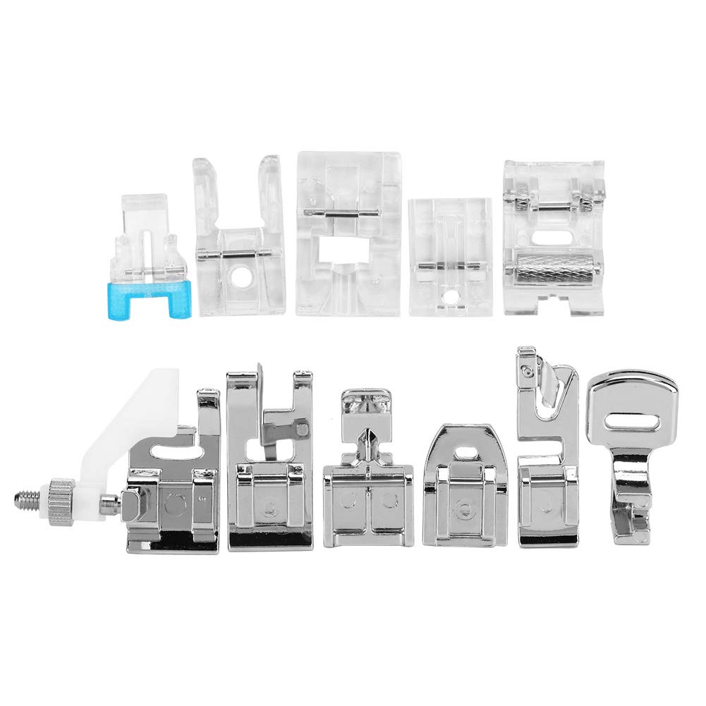 11Pcs/Set Sewing Machine Presser Feet Set Multifunctional Sewing Machine Presser Foot Tool Kit Accessory