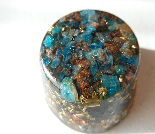 Blue Apatite Orgone Generator Energy Accumulator 7.83Hz/432Hz/528Hz/Advance Harmonics Many Beautiful Ingredients!! (Blue Apatite)