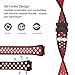 CreateGreat for Samsung Gear S3 Frontier and Classic Watch, Soft Replacement Breathable Sport Bands with Air Holes for Samsung Gear S3 Smart Watch Band(Black Red)