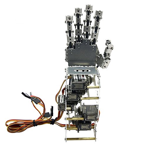 5dof humanoid five fingers metal manipulator arm left h…