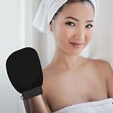 kuou 4 Pcs Exfoliating Gloves Body Scrub Glove Set Black Pink White Purple view 6