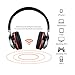 Aita Bluetooth Headphones On Ear, 40mm Driver Wireless headset Foldable with Mic, Wired and Wireless headphones with FM radio, TF card reader and LED lights for Cell phone/MP3/Tablet (Black)