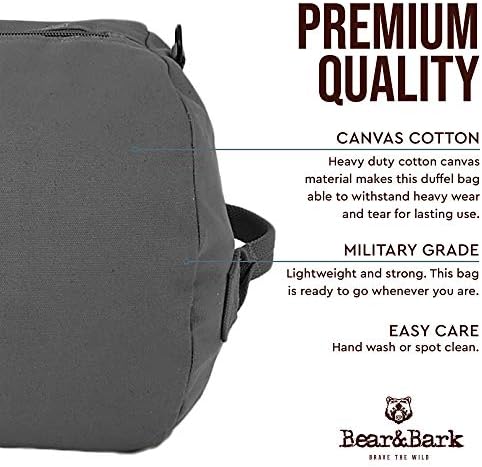 Large Duffle Bag - Grey 36"x14" - 90L - Canvas Military and Army Cargo Style Carryall Duffel for Men and Woman – College Student, Backpacking, Travel and Storage Shoulder Bag 2 Large Duffle Bag - Grey 36"x14" - 90L - Canvas Military and Army Cargo Style Carryall Duffel for Men and Woman – College Student, Backpacking, Travel and Storage Shoulder Bag