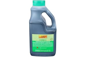 Lee Kum Kee Less Sodium Soy Sauce (64 oz - 1 Pack) Vegan, Non-GM Soybeans | Umami Flavor | Perfect for Marinades, Stews, Sauce Mixes, Stir-Frying, Drizzling, Dipping, Seasoning & Braising