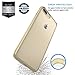 Luvvitt Clear View iPhone 7 Plus/iPhone 8 Plus Case with Hybrid Scratch Resistant Back and Shock Absorbing Bumper for Apple iPhone 7 Plus (2016) and iPhone 8 Plus (2017) - Gold