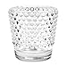Koyal Wholesale 6 Clear Hobnail Votive Candle Holders Bulk, Raised Dot Glass Candle Holder, Clear Milk Glass Bulk Hobnail Holder (Pack of 6), 2.5 Inch