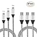 Sepoveda USB Type C Cable Nylon Braided Cord USB Type A to C Fast Charger (Pack-3 11in 39in 78in) Samsung Galaxy S8/S8+,LG G5/G6/V20 More Type-C Devices- Silver Black