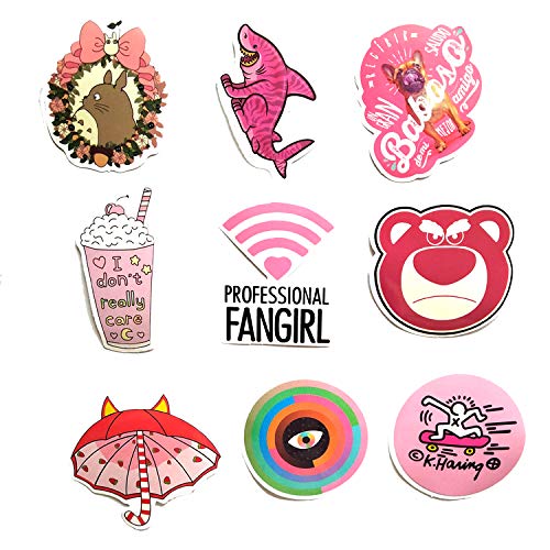 Mizzuco Vinyl Stickers Waterproof Cute Stickers 50 Pieces for Laptop Bumper Helmet Ipad Car Luggage Water Bottle (FS126)