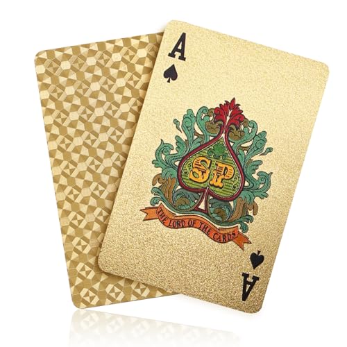 ACELION Waterproof Playing Cards Gold
