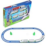 Sumaclife High Speed Construction Track Truck Train Play Set, 14 Pieces