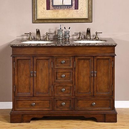 48 Bathroom Granite Double Sink Cabinet Buy Online In Brunei At Desertcart