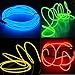 Cefrank Pack of 4-5M 15ft Neon Glowing Strobing Electroluminescent Wires El Wire for Costume Parties, Burning Man Festival,Halloween Decoration