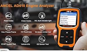 Ancel Ad410 Lector De Códigos De Vehículo Obd Ii Mejorado | México