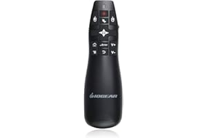 IOGEAR Red Point Pro 2.4GHz Gyroscopic Presentation Mouse with Laser Pointer, GME430R