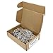 Jetovo 60 Pcs Heavy Duty D Ring Picture Frame Hanging Hangers (40 Single Hole + 20 Double Hole) with 80 Pcs Screws