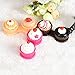 Lookatool Cute Cartoon Cake Cream Shape Contact Lens Case Box Set Holder (Coffee)