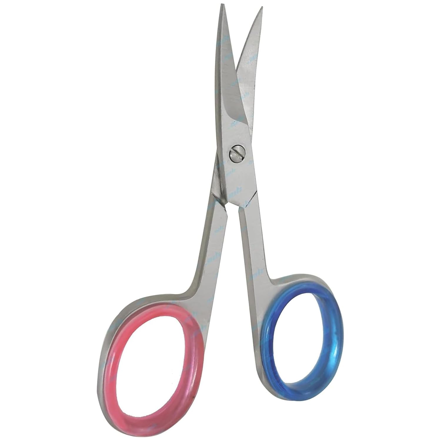 YNR Stainless Steel Cuticle Nail Scissors - Curved Blade Professional Beauty Scissors for Manicure, Pedicure, Eyebrows, Nose, Hair Trimming, Thick Toenails, Grooming Tool for Women & Men