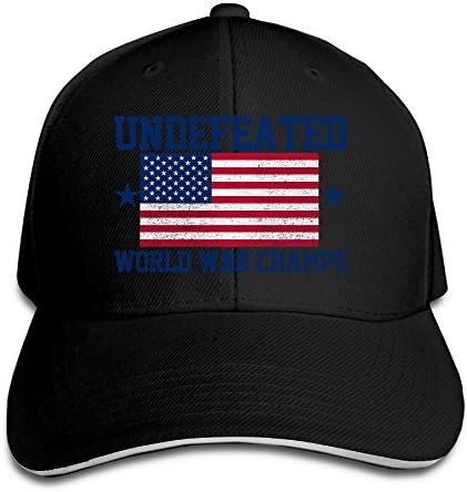UNDEFEATED WORLD WAR CHAMPS Adjustable Baseball Snacpback Cap
