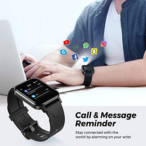 SoundPEATS Watch 1 Smart Sports Watch Health and Fitness Tracker with Heart Rate Monitor Sleep Quality Tracker IP68 Waterproof 1.4\