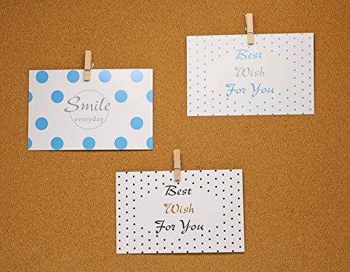Tupalizy Wooden Clips Push Pins Clothespins Pushpin Tacks Thumbtacks for Cork Bulletin Boards Picture Documents Notes Papers Photos Files and Artworks Craft Projects, 20PCS