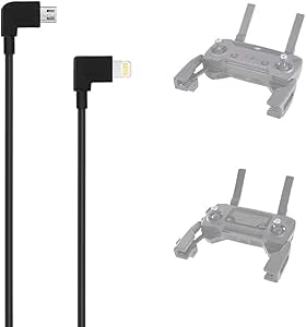 AxPower OTG Micro USB to iPhone IOS Cable 1ft Connector for DJI Spark Mavic Mini Mavic Pro Mavic 2 Pro Zoom Air Reverse Data Cable for iPhone 7 8 X