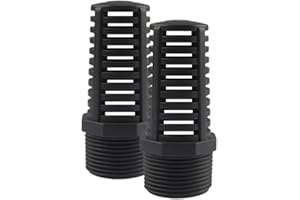 TOMEX 1-1/4 Inch Threaded Suction/Overflow Strainer, Screen Strainer 1-1/4 Inch (2 Pack)