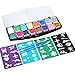 Face Painting Kit TOODOO 16 Color Face Paints with 36 Stencils, 3 Pieces Face and Body Paint Brushes, Safe Cosmetic Grade FDA Compliant Face Paint Party Set