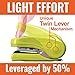 MAX MAX-HD-10FL Flat-Clinch Light Effort Stapler White