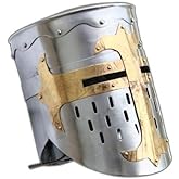 Knights Templar Crusader Helmet Medieval Armor Rustic Vintage Home Decor Gifts