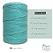 Durable Loom Warp Thread (Turquoise), 8/4 Warp Yarn (800 Yards), Perfect for Weaving: Carpet, Tapestry, Rug, Blanket or Pattern - Warping Thread for Any Loom
