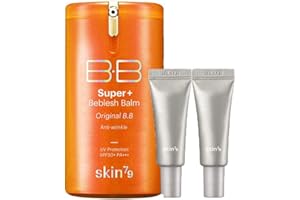 SKIN79 Super+ Beblesh Balm Original BB Cream - 1.35 fl.oz (40 ml) with 2 Random Travel Size BB Cream (7g) (Orange)