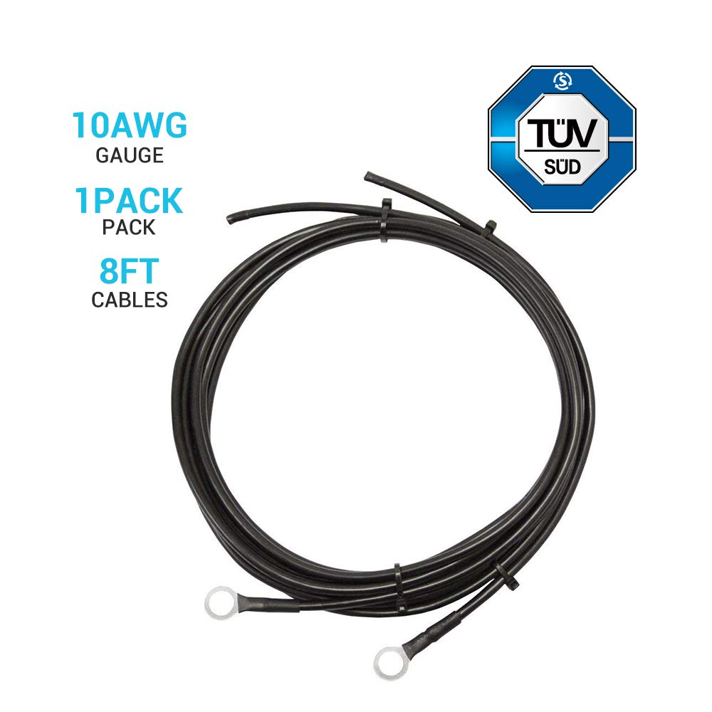Renogy® 8ft 10 AWG Wire Copper Tray Cable for Connecting Charge Controller and Battery, 2.4M/8FT - Image 4