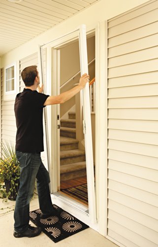 ODL Brisa Premium Retractable Screen for 80 in. Inswing Hinged Doors - Sandstone