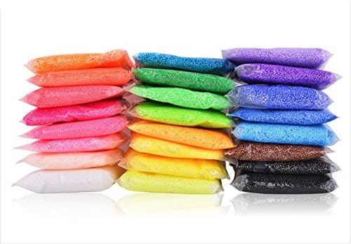 Dasiter 24 Colors Polymer Clay Soft Sticky Modeling Clay Ultra-Light Air Dry Clay DIY Model Magic Foam Clay 17oz for Crafts Arts