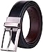 beltox fine Men's Dress Belt Leather Reversible 1.25