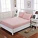 Mohap Fitted Sheet Queen Only Pink No Pilling Deep Pocket Durable Double Brushed Microfiber Fade Resistant Machine Washable Fits Mattress up to 16 inches