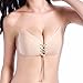 Adhesive Sticky Pushup Backless Bar - Strapless Bra for Women, (Size D) Invisible Support, Premium Silicone and Self Adhesive Nude Color Push Up for Backless Dress, Available in Sizes (A, B, C, D)